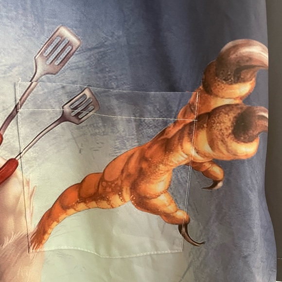 Hardaddy BBQ’ing Rooster with Beer button down with pocket size XXL - Picture 3 of 5